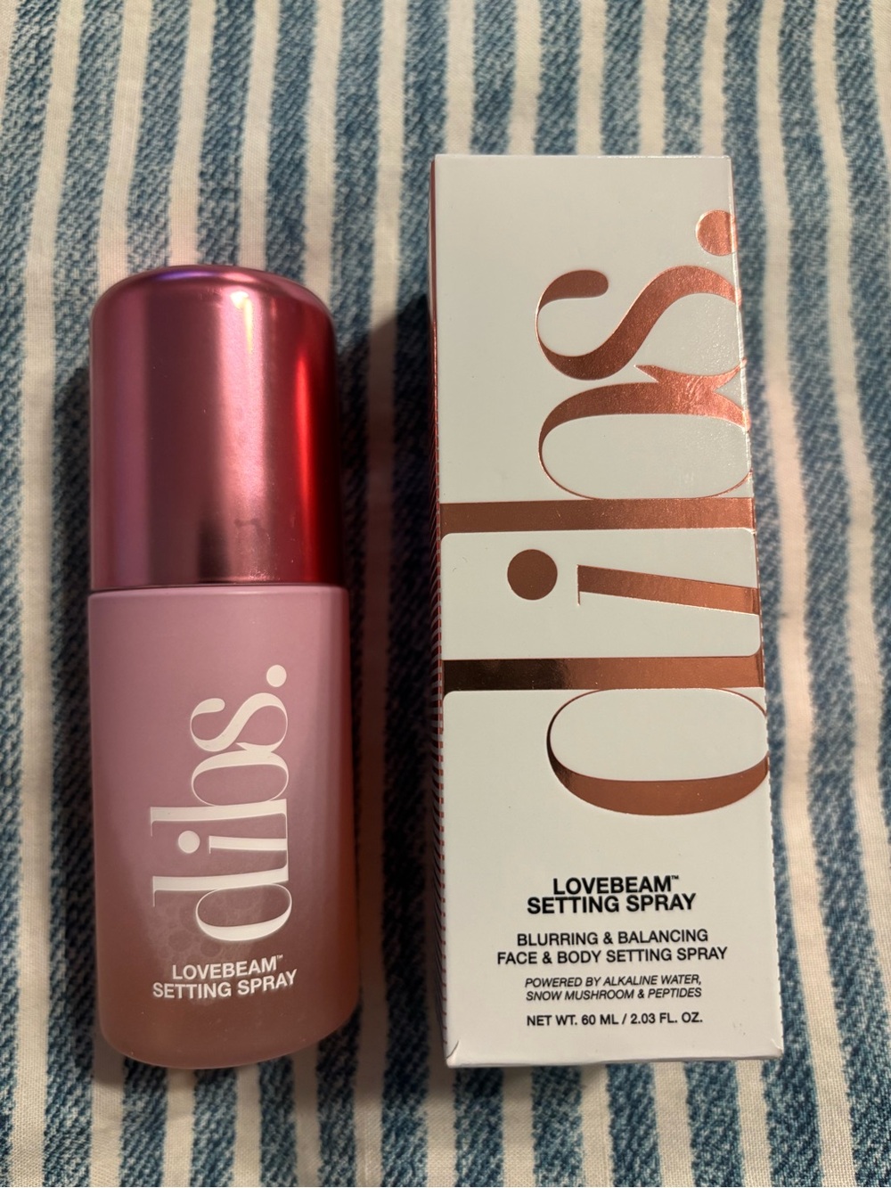 DIBS BEAUTY LOVEBEAM SETTING SPRAY 
2.03 oz